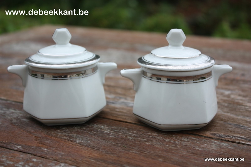 Antiek potje met deksel voor hapjes Limoges